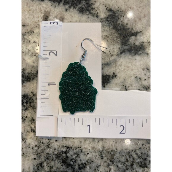 Earrings Dumpster Fire Acrylic Dangle Lightweight Whimsical Funny Humorous - Picture 5 of 5